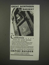 1935 Great Northern Railway Ad - Empire Builder - £14.48 GBP