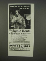 1935 Great Northern Railway Ad - The Scenic Route - £14.48 GBP