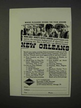 1941 New Orleans Tourism Ad - Pleasure Reigns - £14.72 GBP