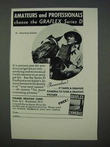 1935 Graflex Series D Camera Ad - H. Armstrong Roberts - £14.48 GBP