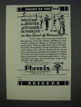 1935 Phoenix Arizona Tourism Ad - Valley of the Sun - £14.53 GBP