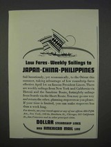 1935 Dollar Steamship Lines Ad - Japan, China - £14.27 GBP