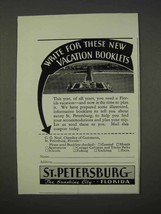 1941 St. Petersburg Florida Tourism Ad - Vacation - £14.78 GBP