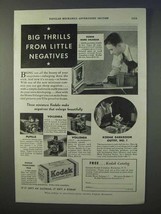 1934 Kodak Camera Ad - Pupille, Volenda, Panatomic Film - £14.76 GBP