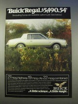 1978 Buick Regal Car Ad - $5,490.54 - £14.44 GBP