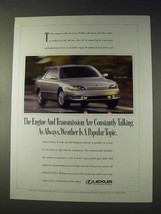 1995 Lexus ES 300 Car Ad - Weather is Popular Topic - £14.73 GBP