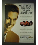 1995 Enterprise Rent-a-Car Ad - My Car Broke Down - £14.78 GBP