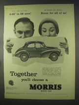 1958 Morris Minor 1000 Car Ad - Room For All Of Us - £14.57 GBP