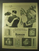 1957 Ronson Essex, Viking, Capri Cigarette Lighter Ad - £14.76 GBP