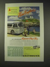 1955 Greyhound Bus Ad - New England - $18.49
