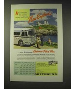 1955 Greyhound Bus Ad - New England - £14.55 GBP