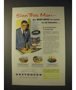 1952 Greyhound Bus Ad - See This Man for Best Buys - £14.78 GBP