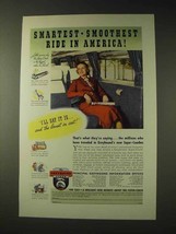 1937 Greyhound Bus Ad - Smartest Smoothest Ride - $18.49