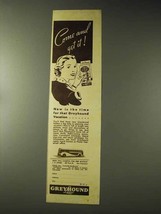 1937 Greyhound Bus Ad - Come And Get It - $18.49
