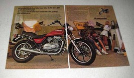 1980 Kawasaki KZ440 LTD Motorcycle Ad - $18.49
