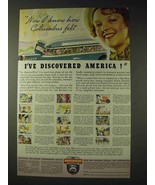 1936 Greyhound Bus Ad - I&#39;ve Discovered America! - £14.55 GBP