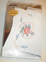 Bucilla Special Edition Rose Heart Pillowcase Pair Counted Cross Stitch Kit - £21.57 GBP