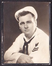 Sherman Grant in WWII Era U.S. Navy Seaman Uniform Photo - Lewiston, Maine - £13.98 GBP