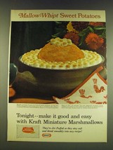 1966 Kraft Miniature Marshmallows Ad - Mallow-Whipt Sweet Potatoes - £14.76 GBP