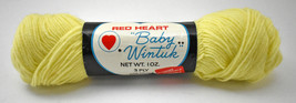 Vintage Red Heart Baby Wintuk Orlon Acrylic Yarn - 1 Skein Baby Yellow #224 - £7.44 GBP