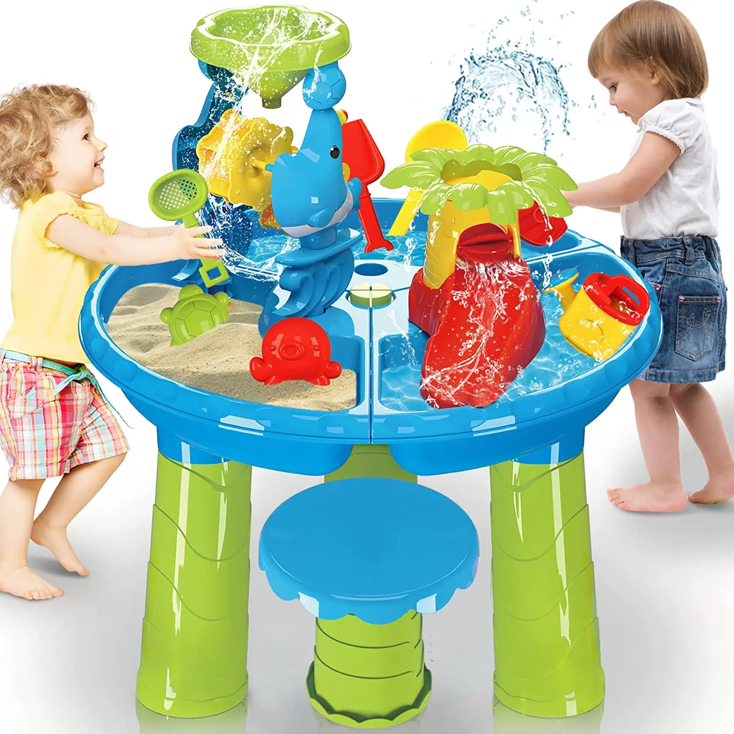 VATOS 3 in 1 Sand Water Table Toys for Kids Splash Water Table Play Toys for - £59.36 GBP
