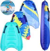 3 Pcs. Inflatable Surf Boards With Handles Lightweight Swimming Floating - £35.33 GBP