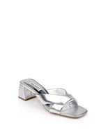 Badgley Mischka Women&#39;s Briella II Heeled Sandal, Silver, 10 - $222.75