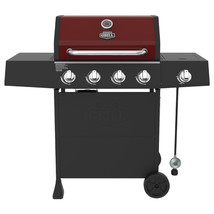 Gas BBQ Grill Outdoor Propane Portable Cooking Barbecue 4 Burners Side B... - $286.79