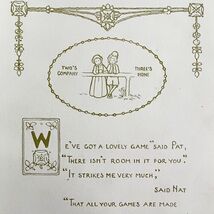 Two Is Company Three Is None 1906 Wise Sayings Print 6 x 4" Sowerby DWZ3D - $19.99