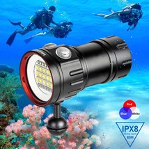 LetonPower B15  Dive Light Underwater Flashlight 8000Lumens Underwater V... - $104.13