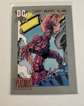 DC Comic Card 1992 Series I Earth&#39;s Mightiest Villains  Plasmus  #104 - £1.57 GBP