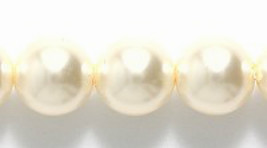 8mm Czech Round Glass Pearl Beads, Parchment, 40, cream druk, beige, Preciosa - £2.21 GBP