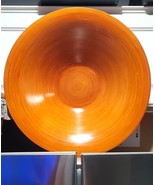 Decorative Orange Bamboo Bowl  Contemporary on top refrigerator Home Dec... - $140.22