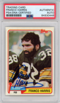 1981 Topps Franco Harris Signed  PSA Authentic Autograph Pittsburgh Steelers - £339.69 GBP