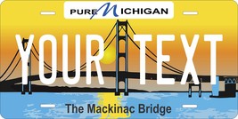 Michigan Mackinac Bridge Personalized Custom Novelty Tag Vehicle Car Auto Mot... - £13.38 GBP