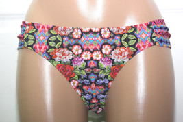 NWT Jessica Simpson Mixed Funky Floral Tub Sides Bikini Hipster Bottom M L - £7.00 GBP