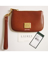 Ralph Lauren Leather Newbury Wristlet Coin Pouch Tan NWT  - $46.00