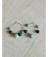 Beaded Vintage Earrings Costume Jewelry Handmade Loops No Hook B64 - $368.69 MXN