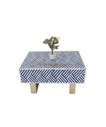 Handmade Mother of Pearl Inlay Coffee Table, bone inlay furniture, - $1,697.93 CAD