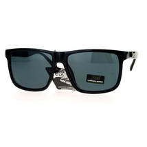 Mens Locs Sunglasses Hardcore Shades Classic Square Frame Black UV 400 - £14.53 GBP