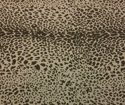 Ballard Designs Leopard Skin Taupe Luxury Sunbrella Thick Fabric 2 Yards 54&quot;W - £45.83 GBP
