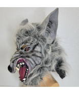 Scary Big Bad Wolf Rubber Adult Mask Halloween Werewolf Monster Costume - $22.04 CAD