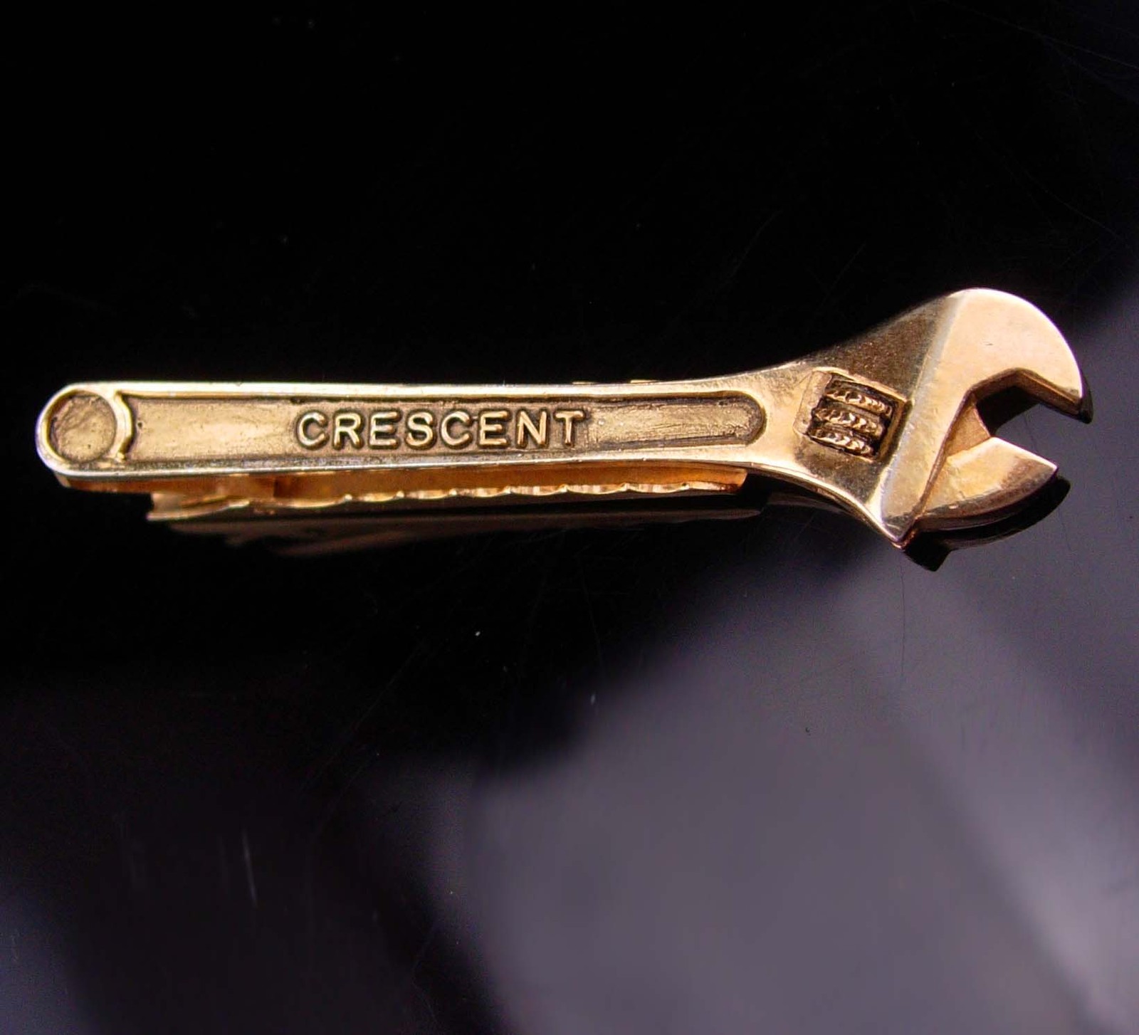 Vintage Tool tieclip / crescent wrench tie clip / Handyman tiebar / miniature go - $95.00