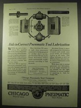 1922 Chicago Pneumatic Tools Ad - Correct Lubrication - £14.50 GBP