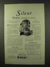 1926 Silent Nokol Heater Ad - Oil Heat - £14.50 GBP