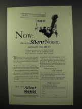 1926 Silent Nokol Heater Ad - Automatic Oil Heat - $18.49