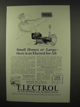 1927 Electrol Model TJ Oil Burner Ad - Small or Large - £14.55 GBP