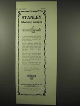 1922 Stanley Tool Ad - Marking Gauge No. 65 3/4 - £14.44 GBP