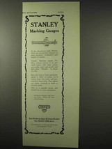 1922 Stanley Tool Ad - Marking Gauge No. 65 3/4 - £13.81 GBP