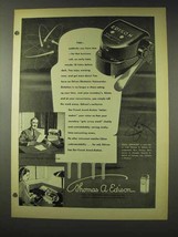 1948 Edison Electronic Voicewriter Ad - Time - £14.55 GBP